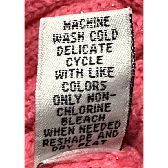 Christie Brooks Brand Pink Sweater Acrylic Blend Girl's Large (14) - Picture 4 of 9